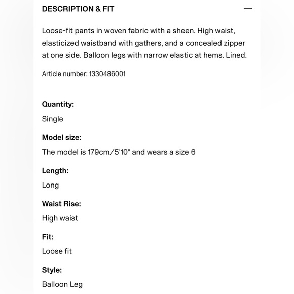 Voluminous Brown Balloon Pants - NWT Size 2 - Picture 4 of 4